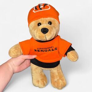 Vintage 2000s NFL Cincinnati Bengals Teddy Bear Stuffed Animal